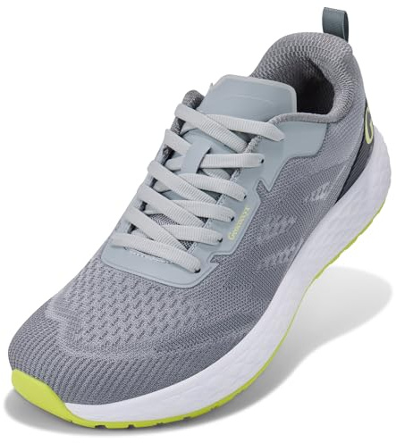 Geococcyx Zapatillas Hombre Puntera Ancha Transpirables Gris Claro 43EU