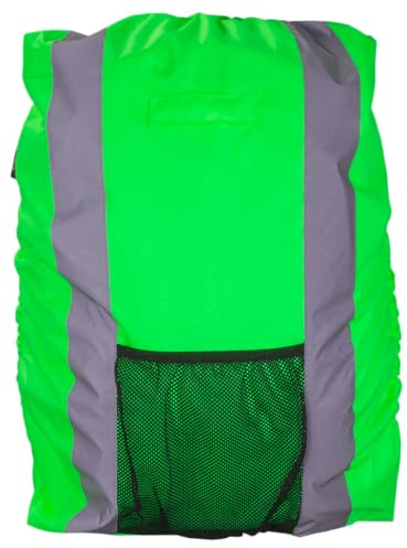 Walser SAFETYMAKER Reflektierende Rucksackhülle grün 30L