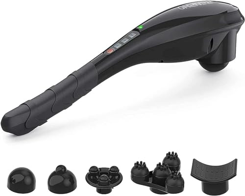 RENPHO Rechargeable Handheld Back Massager, Cordless Electric Neck Massage Tool for Shoulder, Foot, Leg, Calf, Birthday Gifts for Women and Men