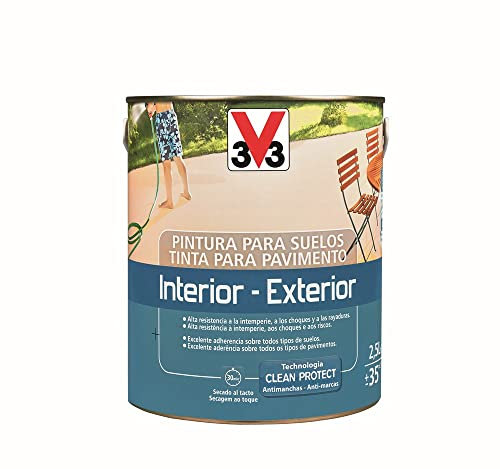 V33 PINTURA SUELOS INTERIOR EXTERIOR ARENA SATINADO 2,5L