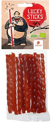 mind sweets Erdbeerstangen, vegan (75 g) - Bio