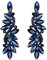 Clearine Orecchini in lega Donna Moda Matrimonio da sposa Cristallo Fiore Romantic Ciondolare Clip-On