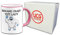 Beware Crazy Yeti Lady Funny Novelty Gift Mug - Pink Handle/Rim