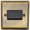 G&H DAB69B Deco Plate Antique Bronze 1 Gang Triple Pole 10A Fan Isolator Switch