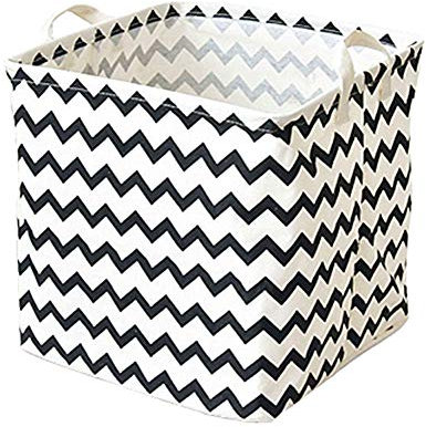 Zongha wäschekorb Baby wäschekorb Stoff Babykorb zur Aufbewahrung von Kleidung Canvas Aufbewahrungskorb Spielzeugkorb Korbspeicher Curve