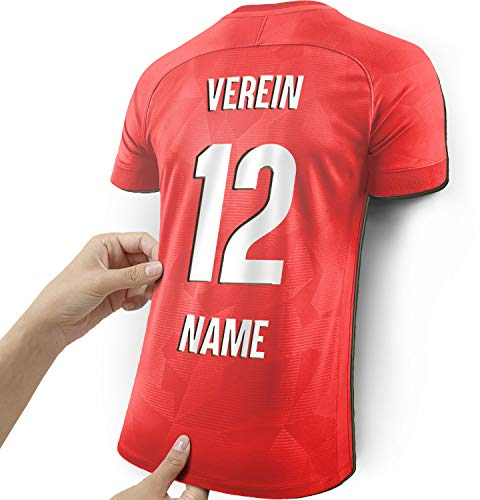 Elbeffekt Trikotlampe für Manchester Fans aus Holz - personalisierbares Geschenk - schenke dein individuellen Manchester Fanartikel aus Echtholz