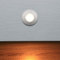 max K O M F O R T LED Treppenbeleuchtung 230V warmweiß 0,5W RUND Aluminium Wand Einbauleuchte | Edelstahl-Optik | Ø 80 mm | Treppenlicht & Flurleuchte 6103R - 3er Set