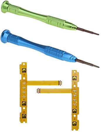 The Lord of the Tools SL SR Rechts Links Trigger Tasten Flachbandkabel Set mit Tri-Wing Schraubendreher Passend für Nintendo Switch Joy-Con Controller