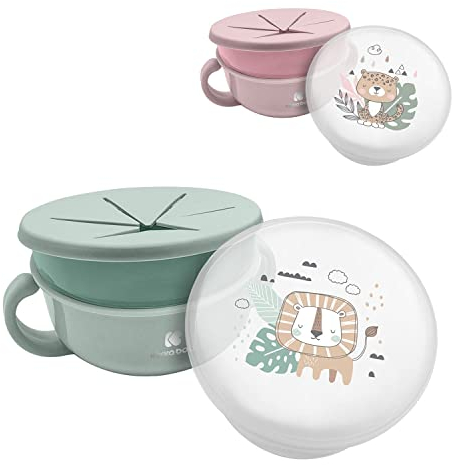 kikka boo - 2-in-1-Snackschale Mint Savanna