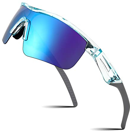 FEISEDY Kinder Jugendliche Sportbrille Polarisierte Jungen und Mädchen Alter von 7-12 Jahre Fahrradbrille mit TR90 Flexiblem Rahmen B2454