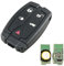 Heart Horse 5 Buttons 433 MHz Remote Car Key Fob Case Shell with ID46 Chip for Land Rover Freelander 2