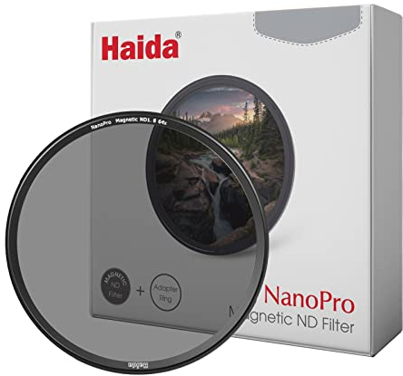 Haida Filtro Magnetico ND64 da 82mm con Anello Adattatore - Filtro Magnetico a Densità Neutra