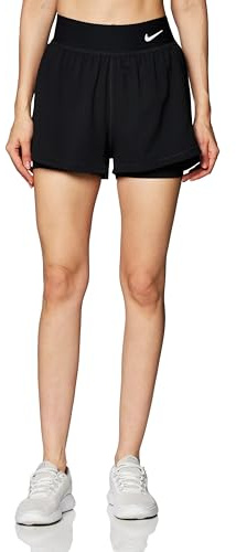 NIKE DR6844-010 W NKCT DF ADVTG Short Pants Damen Black/White Größe XS
