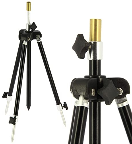 DNA Leisure 2 treppiedi per canna da pesca, gambe regolabili e bastoni da pesca per pesca alla carpa, 26-44 cm
