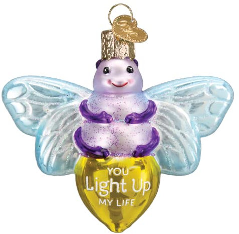 Old World Christmas You Light Up My Life Glass Blown Ornament for Christmas Tree