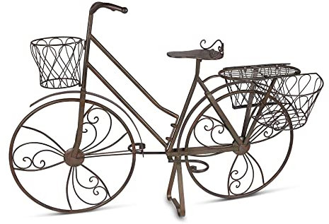 Inspirational Gifting 112cm Bicycle Flower Planter Pot Holder in metal - A beautiful metal planter perfect for gorgeous flower pot arrangements!