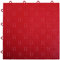 VEVOR Juego de 25 accesorios para suelo de garaje, 305 x 305 x 13,4 mm, suelo industrial, antideslizante, doble cara, para garajes, sótanos, talleres de reparación, color rojo
