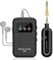 Kadjuh Stereo Wireless in-Ear Monitor System 2.4G Wireless IEM System Stage Monitor with 90° Rotate Transmitter Beltpack Receiver Automatic Pairing, 164ft for Studio, Band, Live Performance