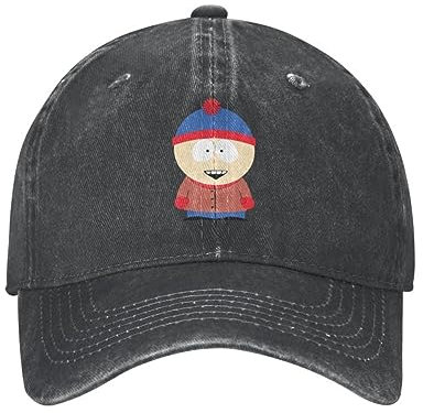 Baseballkappe, Unisex und modisch Benutzerdefinierte Baumwoll-Baseballkappe für Männer und Frauen Anime Cartoon Verstellbarer Sonnenschutzhut Stan Marsh Sommer Sport Outdoor-Geschenke