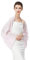 BEAUTELICATE Chiffon Schal Stola Damen Festlich Elegante Schultertuch Bolero Shrug mit Ärmel für Abendkleider Brautkleider Sommer Hochzeit (Hellrosa, Einheitsgröße)