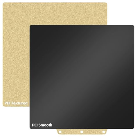 UniTak3D PEI Build Plate 235mm Bauplatte für Flashforge Adventurer 5M Powder-coated Druck-Plattform Flexible Smooth/Textured PEI Platte Compatible with Flashforge Adventurer 5M und 5M Pro 3D-Druckern