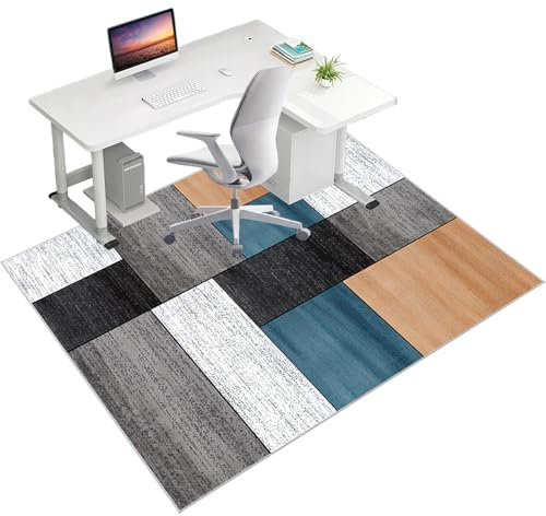 Tehocwiz Protector Suelo Silla de Escritorio Antideslizante Alfombrilla para Silla de Oficina Gaming Protector Suelo Silla Ruedas Alfombras para sillas Multifuncionales para el Hogar 120 x 140 cm