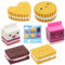 FERCAISH 6 Stück Mini Keks Radiergummis Set, Box Verpackt Farbige Radierer,Kawaii Cookies Radiergummi, Nette Milchradiergummi, für Schule Hause Bürobedarf Schreibwaren