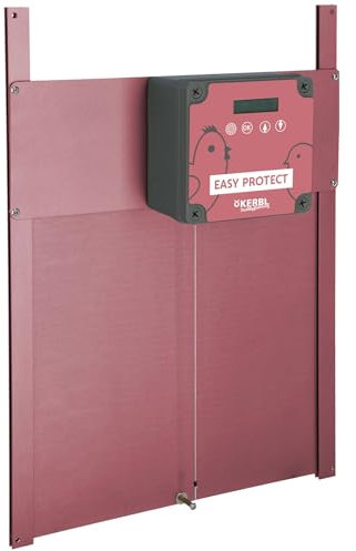 Kerbl Hobbyfarming Autom. Hühnertür Easy Protect Steuerung mit Tür, Rosé Edition