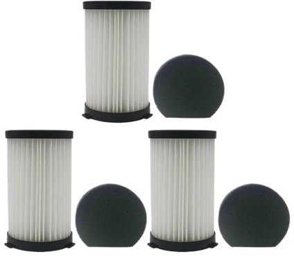 UDKZSQCB Parti del Filtro, Compatibili con MooSoo D600 D601 Cecotec Conga Thunderbrush 520 550 560 Ariete Handy Force 2761 2759 RBT, Parti for Aspirapolvere, Accessori for Filtro Hepa.(3pcs)