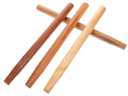 Kisangel Replacement Wooden Garden Tool Handles Wooden Handles 4 Pcs for Garden Tools with Long Ergonomic Design for Shovels and Hardwood Sickles, for Gardening, Construction, and Farming