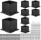 VEVOR 4x4 Post Base 8 Pcs, Inner Size 3.6x3.6 inch / 92x92 mm Post Brackets, Heavy Duty Carbon Steel Decking Posts, Wood Posts Brackets for Pavilion Deck Railing Support Deck Base Plate, Black