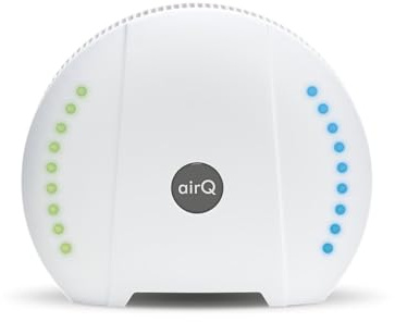 air-Q pro Luftmessgerät, Luftanalysator, Luftmesser mit 13 Sensoren präzise Messung von Feinstaub, CO2, VOC, Luftfeuchtigkeit, Temp. u.v.m. Smart Home mit App, Gesundheits- und Leistungsindex