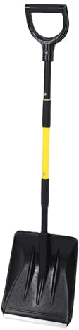 Asixxsix Schneeschaufel, 113 cm abnehmbare Hochleistungs-Schneeschaufel mit komfortablem ergonomischem D-Griff, tragbares Schneeräumgerät für Einfahrt, Haus und Garage
