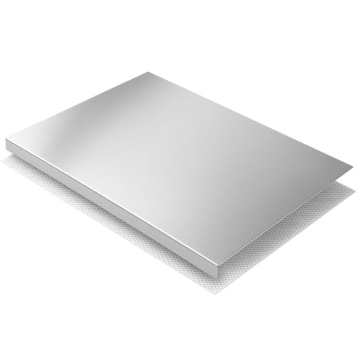 RONDA Tagliere Spianatoia Acciaio Inox 90x50 cm - Made in Italy