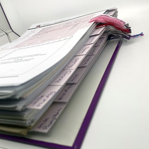 Frida's Wollhaus Frida's Strick- und Häkel-Register Projekt Organisation beidseitig bedruckt A4 mit Lochmarkierung (50 Stück)
