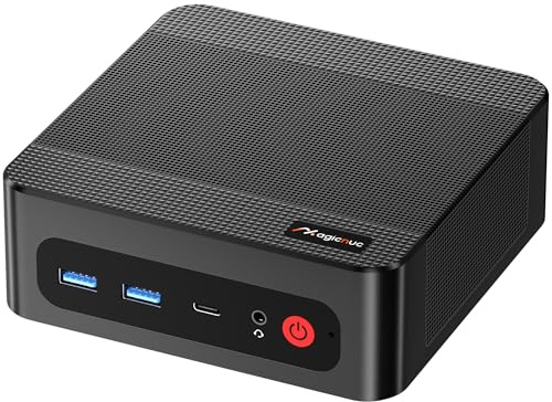 MAGICNUC Gaming Mini PC AG2, AMD Ryzen 7 7840HS（8C/16T,Up to 5.1GHz, 32GB DDR5, 1T PCIe 4.0 SSD, 4K Triple Display, Dual LAN, WiFi 6E, BT 5.2, Compact Micro Desktop Computer