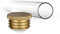 Tuuters 100x Glas Reagenzgläser mit Lamellen-Stopfen (Verschluss) in Gold (160 x Ø16 mm)