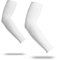 YISEVEN Unisex Men Women Armwarmers Compression Arm Sleeves Sports Band UV Protection Wristbands Hiking Basketball Cycling Tennis Football Running Sports Accessories Adult - White/L (1 Pair)