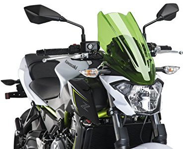 Puig 9369V Naked New Generation Touring improved wind protection, Green