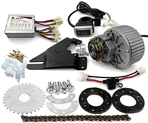 450W neueste elektrische Fahrrad-linke Antriebs-Umwandlungs-Installationssatz kann die meisten der üblichen Fahrrad-Gebrauch-Speichen-Kettenrad-Ketten-Antrieb für Stadt-Fahrrad passen (24V Thumb Kit)