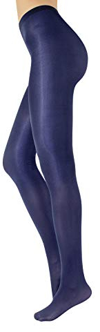 CALZITALY Collant Brillant, Collants Opaques | Noir, Vert, Mystic Green, Bordeaux, Bleu | S, M, L, XL | 70 DEN | Made in Italy(XL, Bleu)