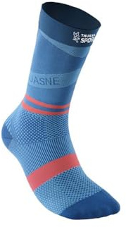 Thuasne - Chaussettes de Compression Mi-Mollet Running Sport UP ACTIV - Compression Dégressive de la Cheville vers le Mollet - Fabriquées en France