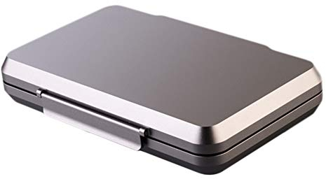 AKT Zedernholz Zigarren Humidor Wasserdichtes, Versiegeltes Metallgehäuse Zigarren Aufbewahrungsbox Zigarrenbefeuchter Fall,Gray