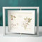 Cornice per foto da 12,7 x 17,8 cm, display fronte/retro, vetro su entrambi i lati, cornice rotante per studio fotografico/album creativo (17,8 cm grigio scuro)