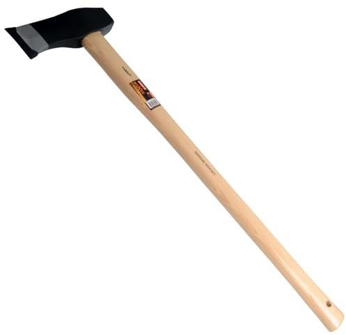 Boxer® Spaltaxt 800 mm | Axtkopf 2,5 kg aus Kohlenstoffstahl | Axtstiel aus amerikanischem Hickoryholz | Keilform zum Holzspalten | Gesamtgewicht 3,0 kg