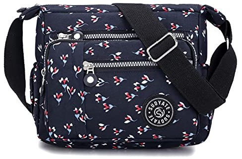 Damen Umhängetasche mit mehreren Taschen, Kuriertasche, Umhängetasche, für den täglichen Einkauf (8)