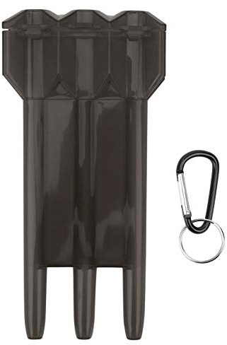 01 Dart Case, Professionelle Dart Aufbewahrungsbox 3 Hülle Einfach zu tragen Universell Tragbar Hochwertiges ABS für alle Arten von Darts im Freien(Black)