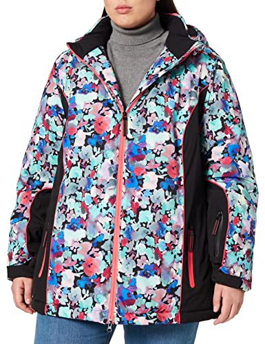 Ulla Popken Damen jakke Skijacke, Black Beauty (Ersatzfarbe), 50-52 EU