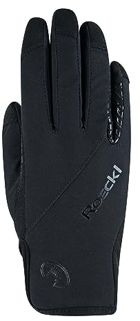 Roeckl Sports Reithandschuh Walk, Freizeit Winter Handschuh, Schwarz 6.5