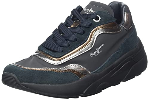 Pepe Jeans Damen Arrow POP Sneaker, 999BLACK, 39 EU